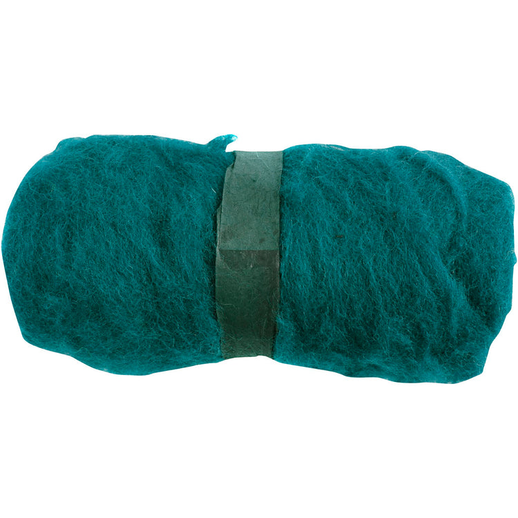 Laine cardée Creativ company, verte, 100 gr 1 pelote