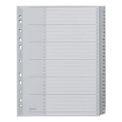 Onglets leitz gris 1 à 31 a4 polypropylène