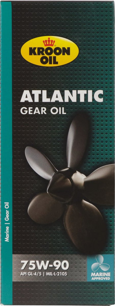 Kroon-oil atlantic gear oil - huile de transmission synthétique 75w-90 - 500ml - bleu