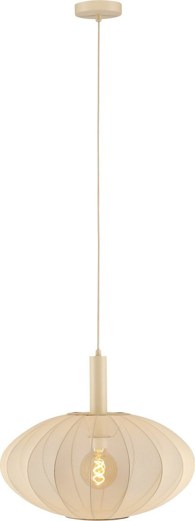 Lucide corina - suspension - ø 50 cm - 1xe27 - beige - japandi