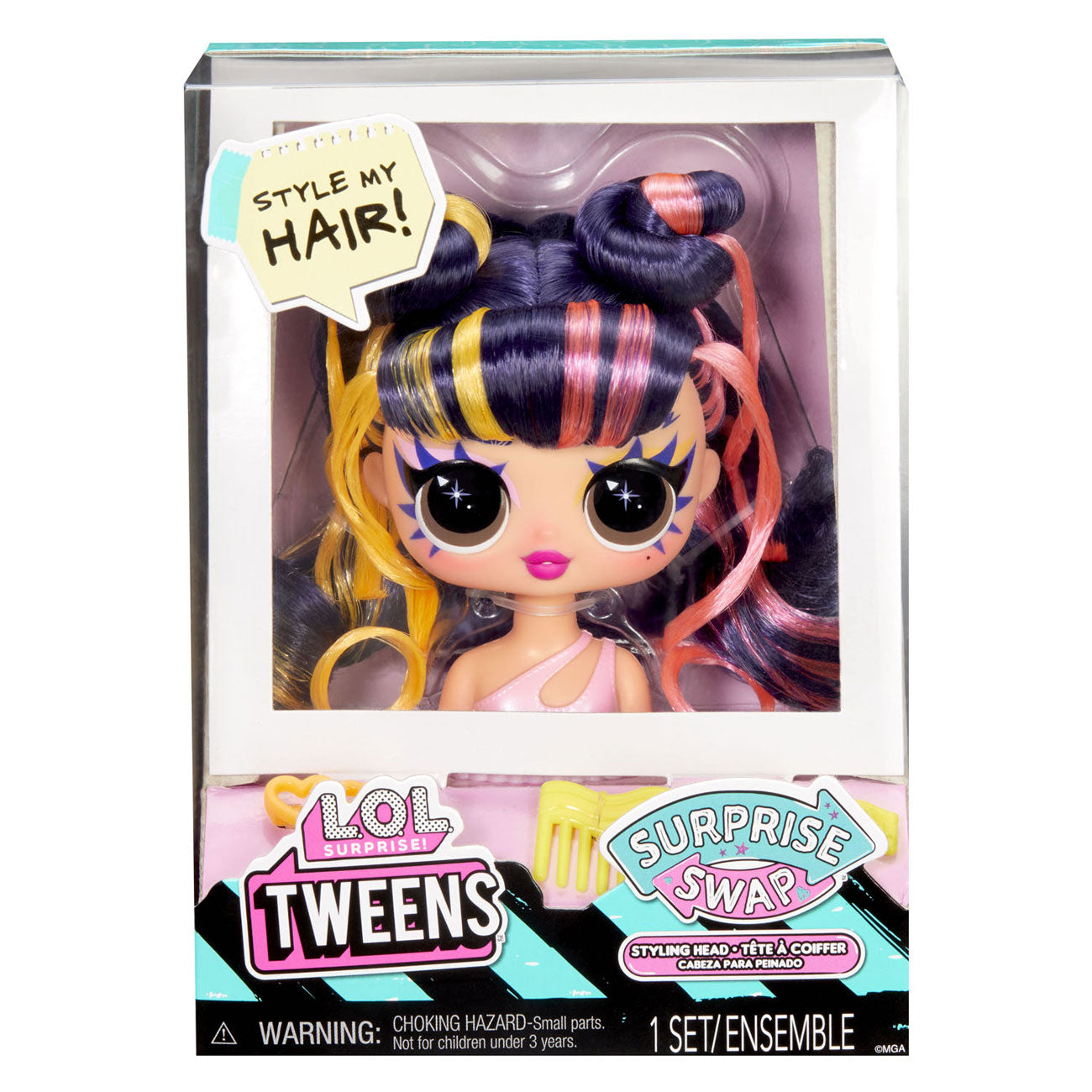 MDR. Tweens surprise Swap Swap Styling Head Hairy