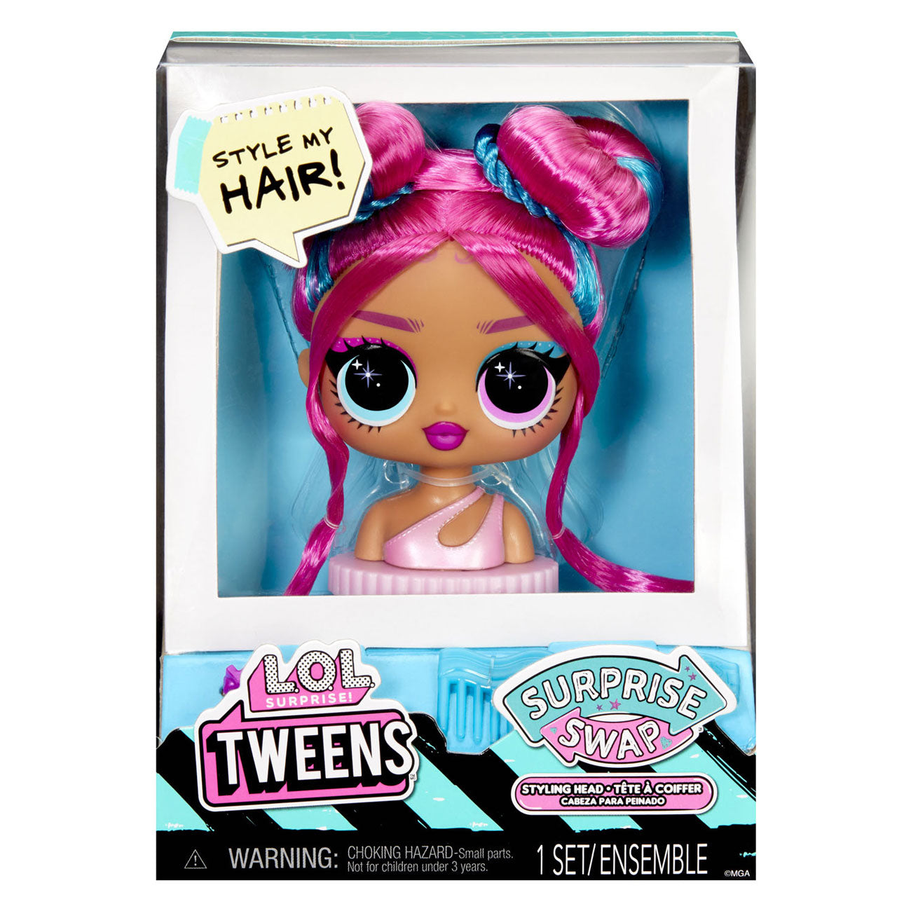 MDR. Tweens surprise Swap Swap Styling Head Hairy