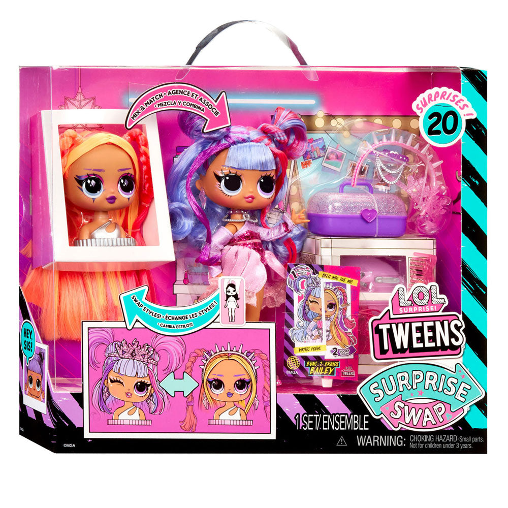 MDR. Tweens surprise échange des tresses pop de mode Bailey