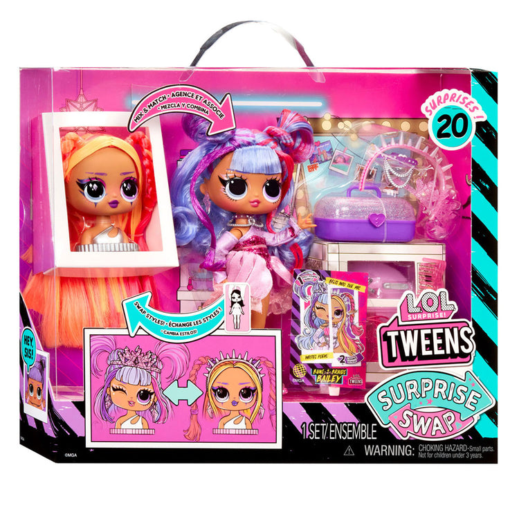 MDR. Tweens surprise échange des tresses pop de mode Bailey