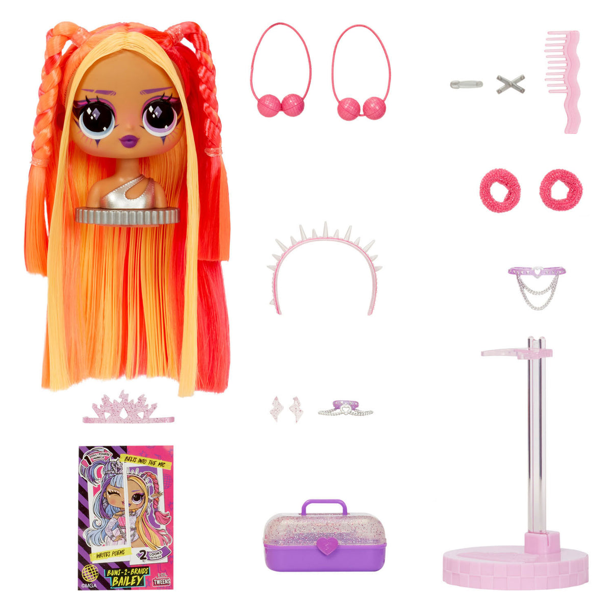 MDR. Tweens surprise échange des tresses pop de mode Bailey