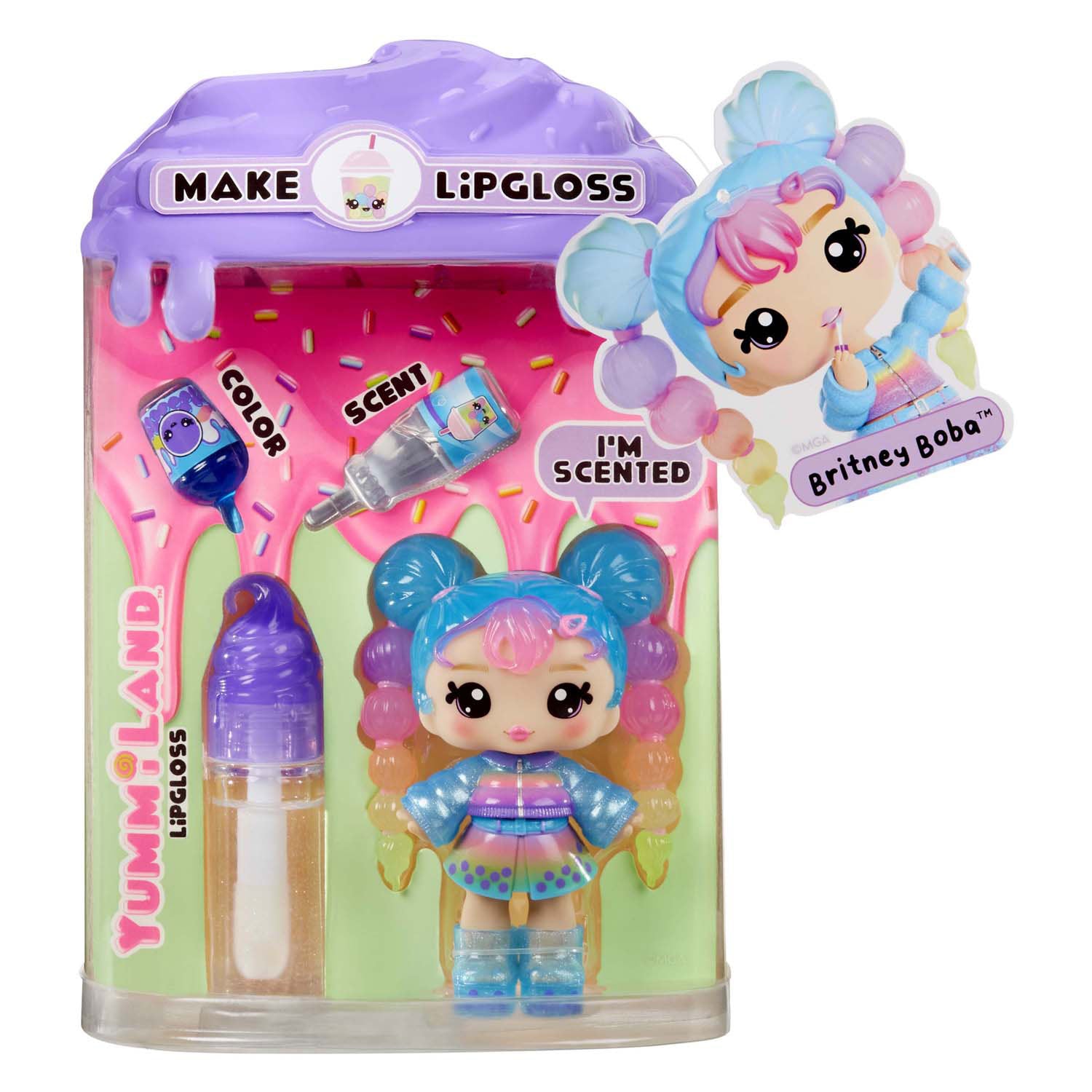MGA Entertainment Yummiland Pop - Britney Boba avec ensemble de lèvres