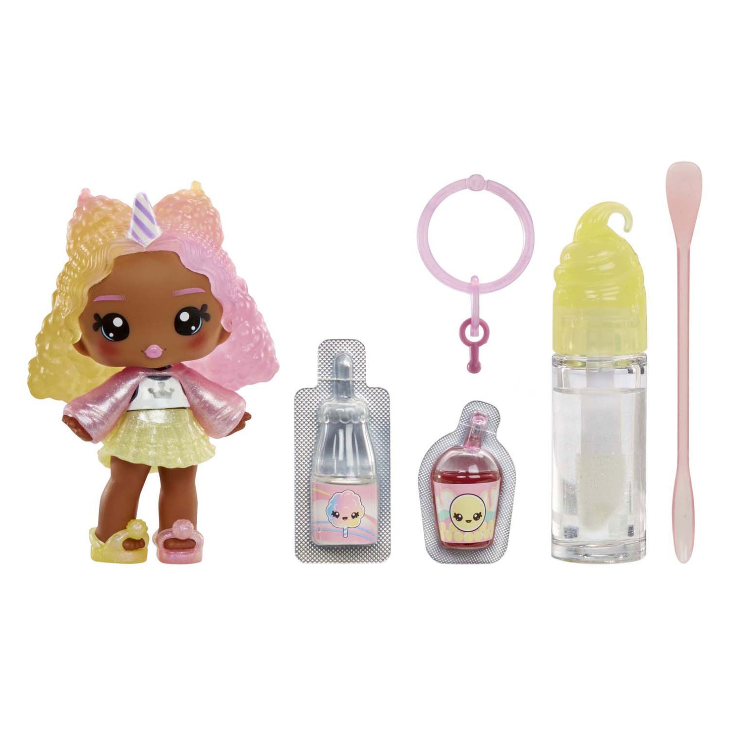 MGA Entertainment Yummiland Pop - Nia Candy Fluff with Lip Gloss Set
