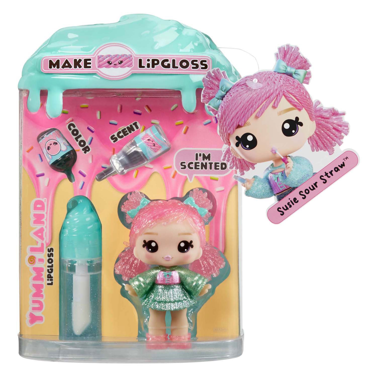 MGA Entertainment Yummiland Pop - Susie Sour Paille avec un ensemble à lèvres