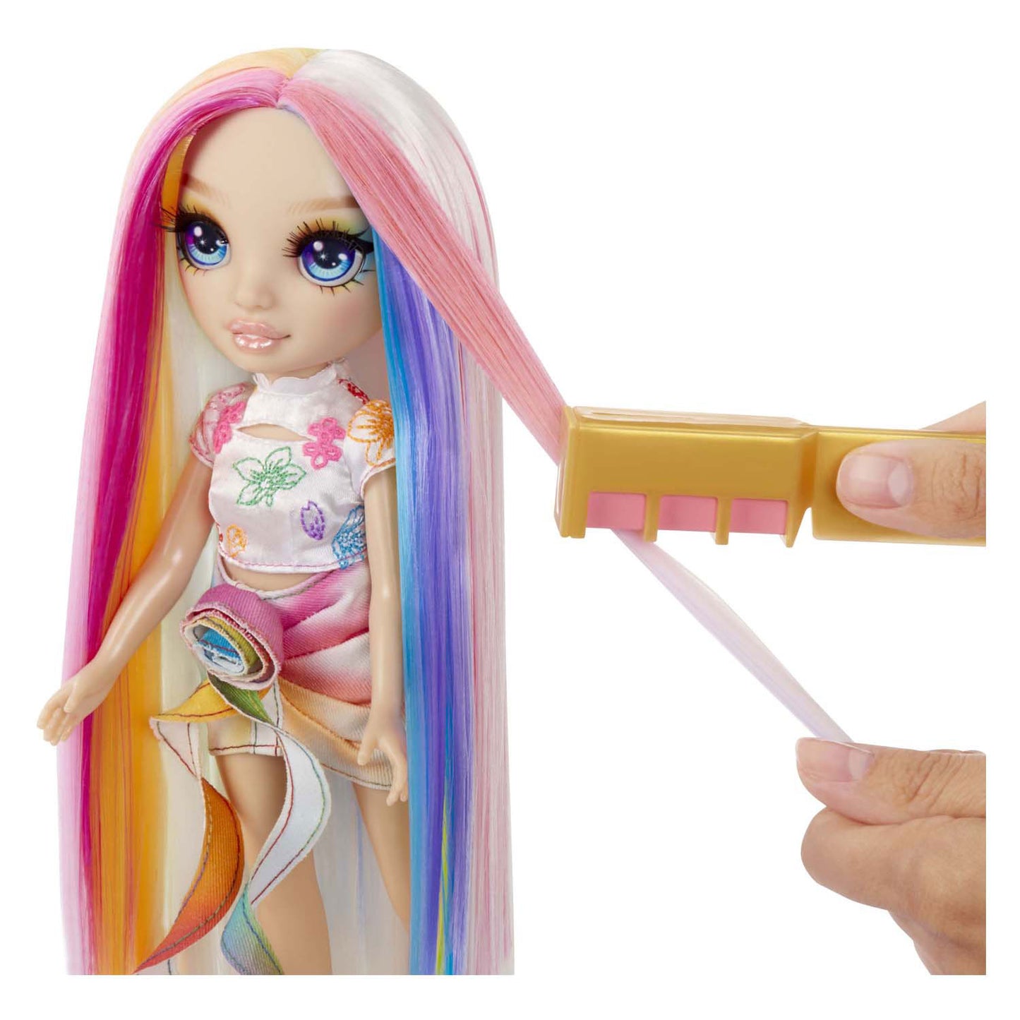 MGA Entertainment Rainbow High Fashion Doll with Hair Chalk - Amaya Regenboog