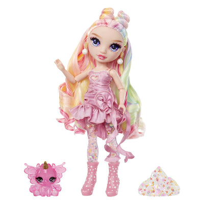 Mga Entertainment Rainbow High Rainbow scintille avec la poupée mannequin Slime Bella (rose)