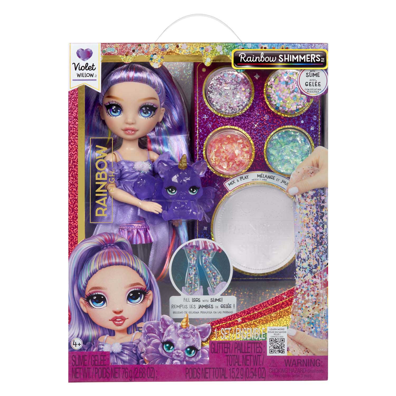 Rainbow High Rainbow Shimmers avec Slim Fashion Doll Violet (Purple)