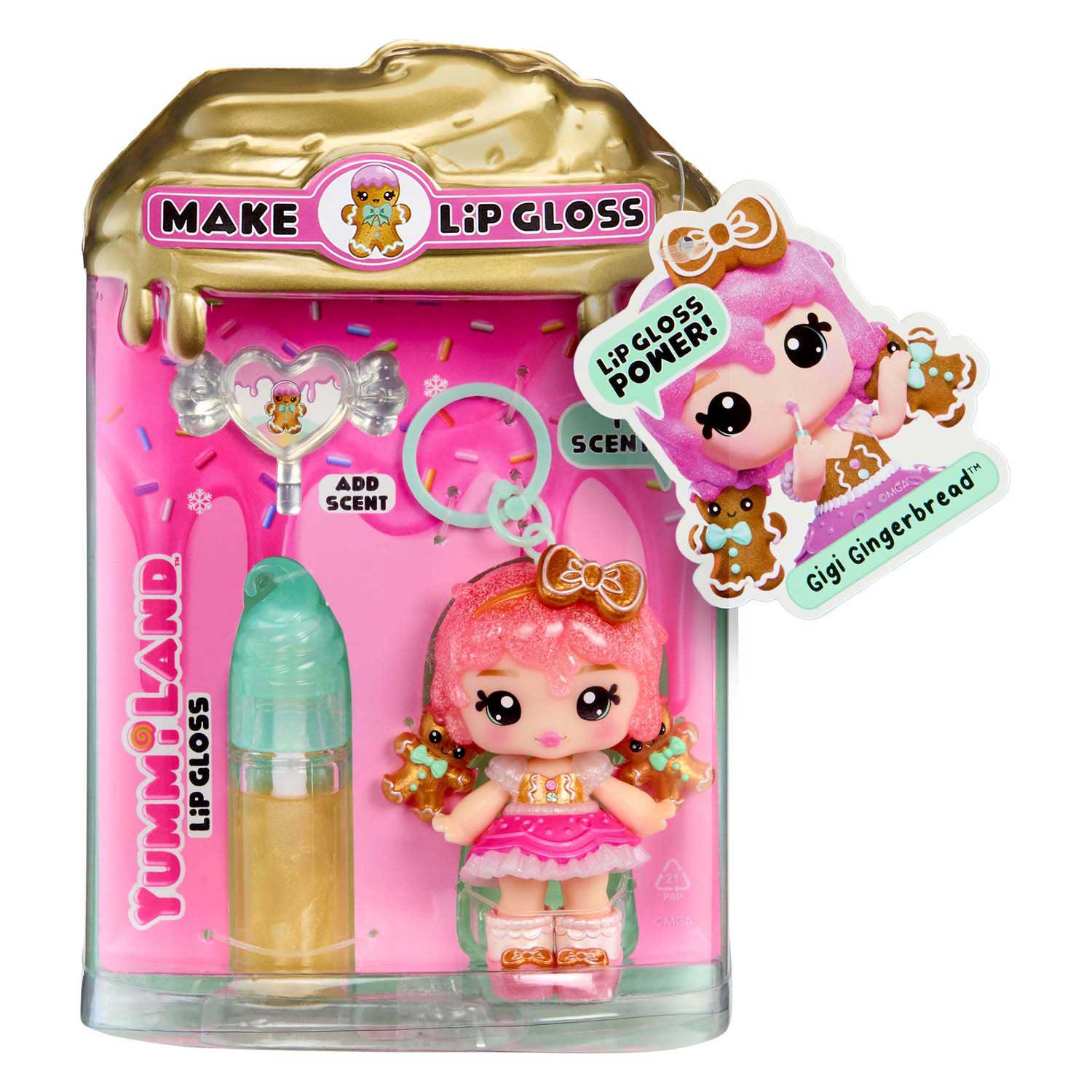 Mga entertainment yummiland pop - ensemble de pain d'épice gigi avec brillant à lèvres