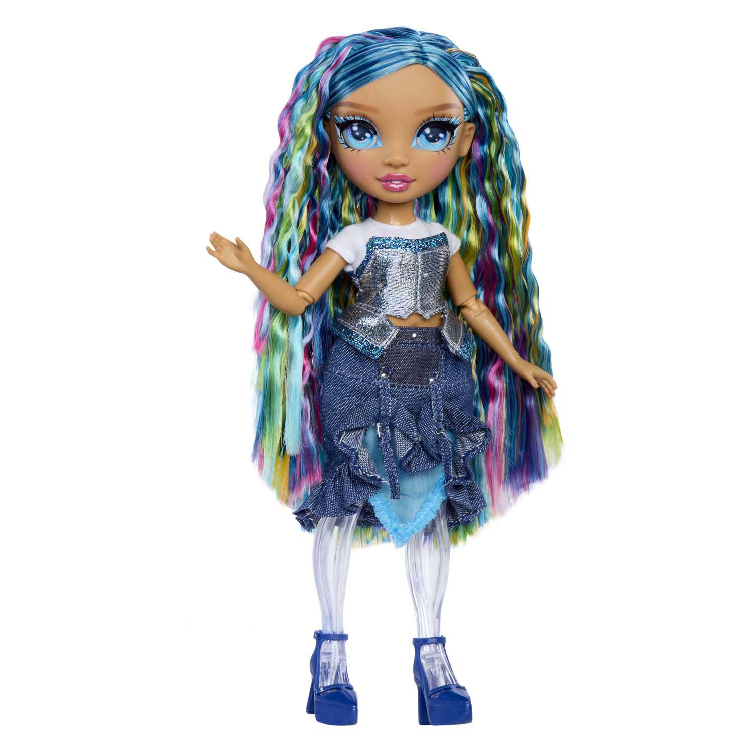 Mga Entertainment Rainbow High Rainbow Shimmers avec poupée slime Skyler (bleu)