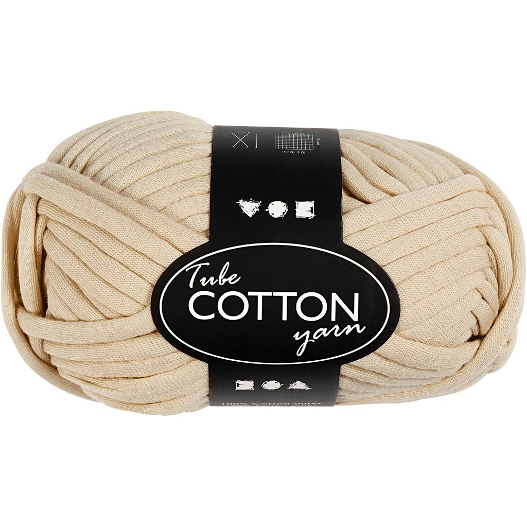 Fil textile Creativ company, l: 45 m, beige, 100 gr 1 pelote