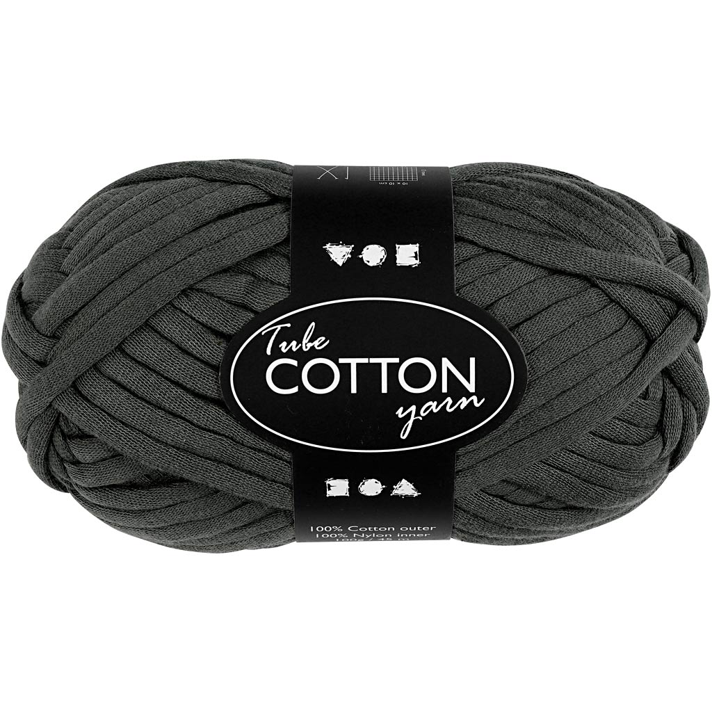 Fil textile Creativ company, l: 45 m, gris foncé, 100 g 1 pelote