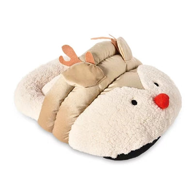 Basket de chien de capuchon heureux renne