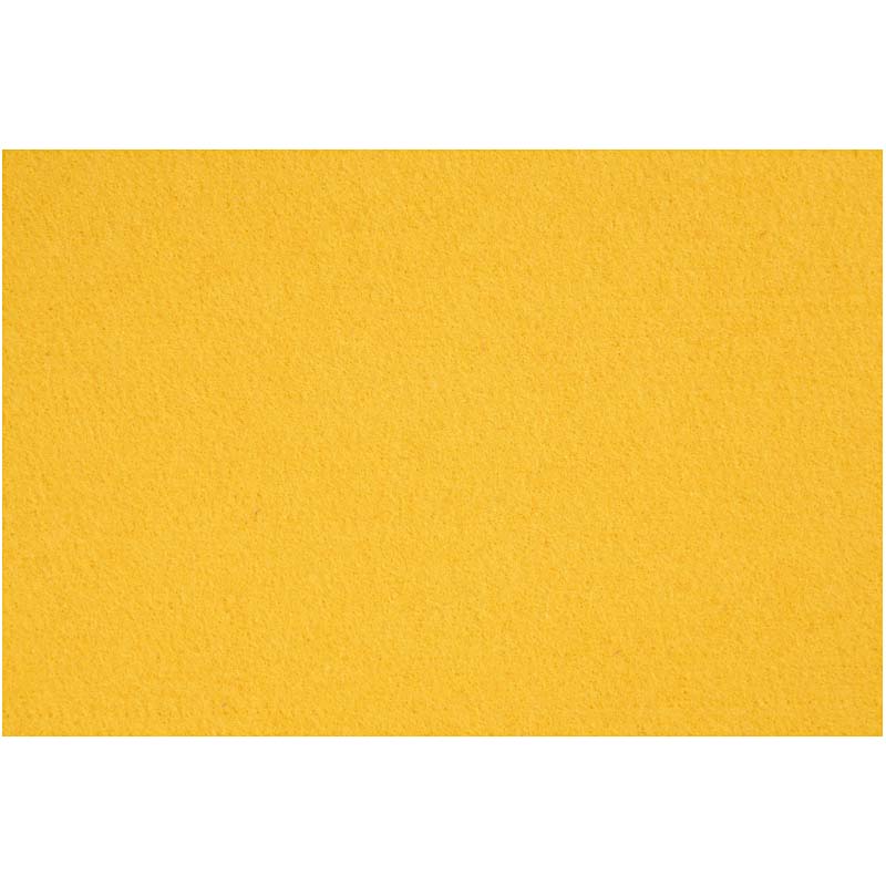 Creativ company hobby feutre, feuille 42x60 cm, épaisseur 3 mm, jaune, 1 feuille