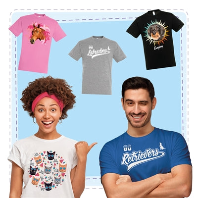 T-shirt noir chat noir