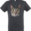 T-shirt gris chat gris