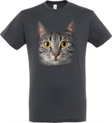 T-shirt gris chat gris - afbeelding 1