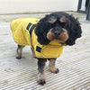 Veste de chien de capuche heureuse va promener moutarde matelassée