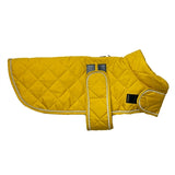 Veste de chien de capuche heureuse va promener moutarde matelassée - afbeelding 1
