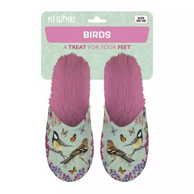 Slippel Garden Birds rose vert
