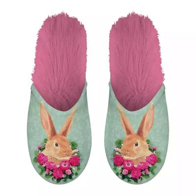 Slippel Rabbit vert rose