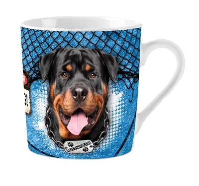 APPONDANT CADEAUX Mug Rottweiler Blue
