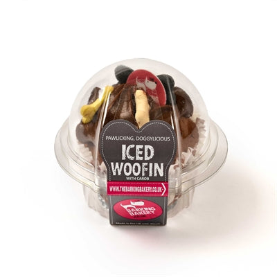The Barking Bakery The Barking Bakery Vanilla Woofin avec glaçage Carob