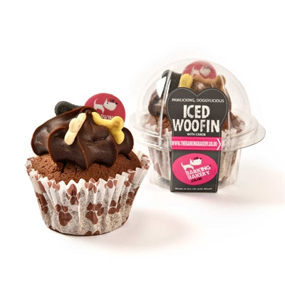 The Barking Bakery The Barking Bakery Vanilla Woofin avec glaçage Carob