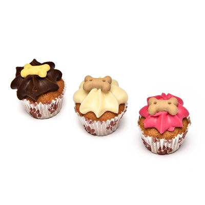 The Barking Bakery The Barking Bakery Mini Iced Woofins Vanilla and Carob Trio Assorti