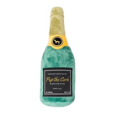 Pup fuzzyard fuzzyard le liège de vin mousseux en peluche