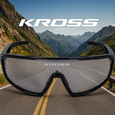 Kross Bicycle Lunes Fly UV400 Lentins de résiliation - Cadre noir