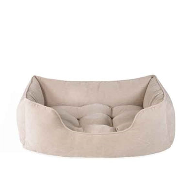 Rosewood Rosewood Dog Basket Cord Ribstof Beige