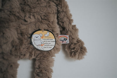 Mon chien mon chien en peluche brun