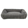 Trixie Dog Basket Lonni Rib Velvet Angular Grey