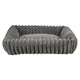 Trixie Dog Basket Lonni Rib Velvet Angular Grey