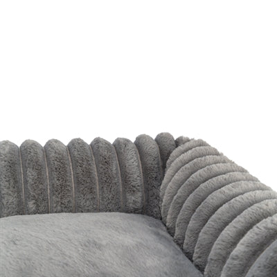 Trixie Dog Basket Lonni Rib Velvet Angular Grey