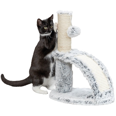 Trixie Junior Scratching Post Harvey avec un pinceau blanc noir