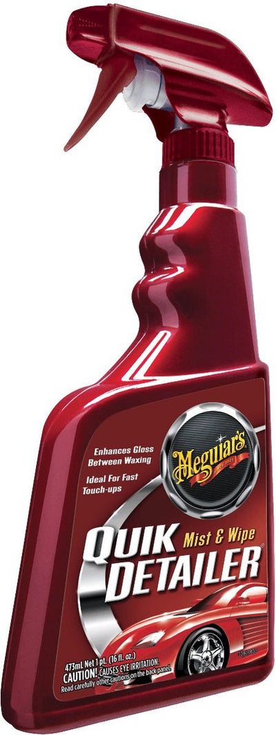 Meguiar's Meguiar's Quik Detailer 473ml - voiture de détail rapide - élimine les gouttelettes d'eau de poussière - pour l'entretien de la peinture brillante