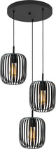 Lampe à suspension Eglo romazzina - e27 - ø 46 cm - noire