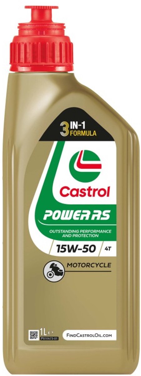 Huile Castrol power rs 4t 15w50 1 litre