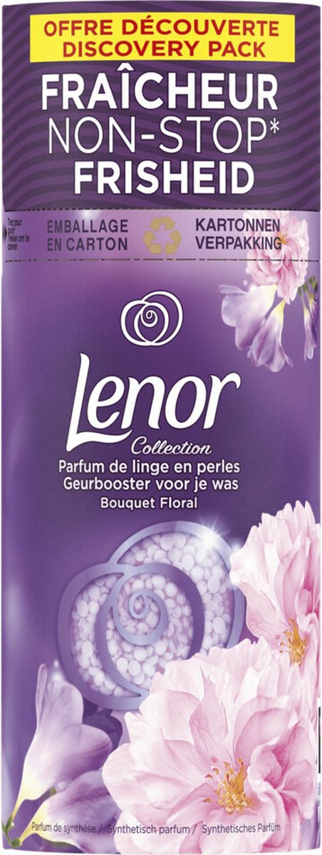 Lenor booster de parfum de lavage bouquet de fleurs 11 lavages 140 gr