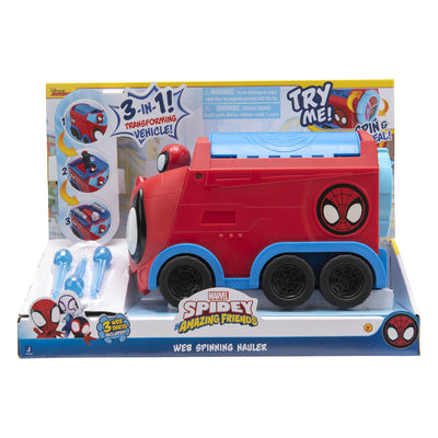 Voiture de transport en filature Jazwares Marvel Spidey Web