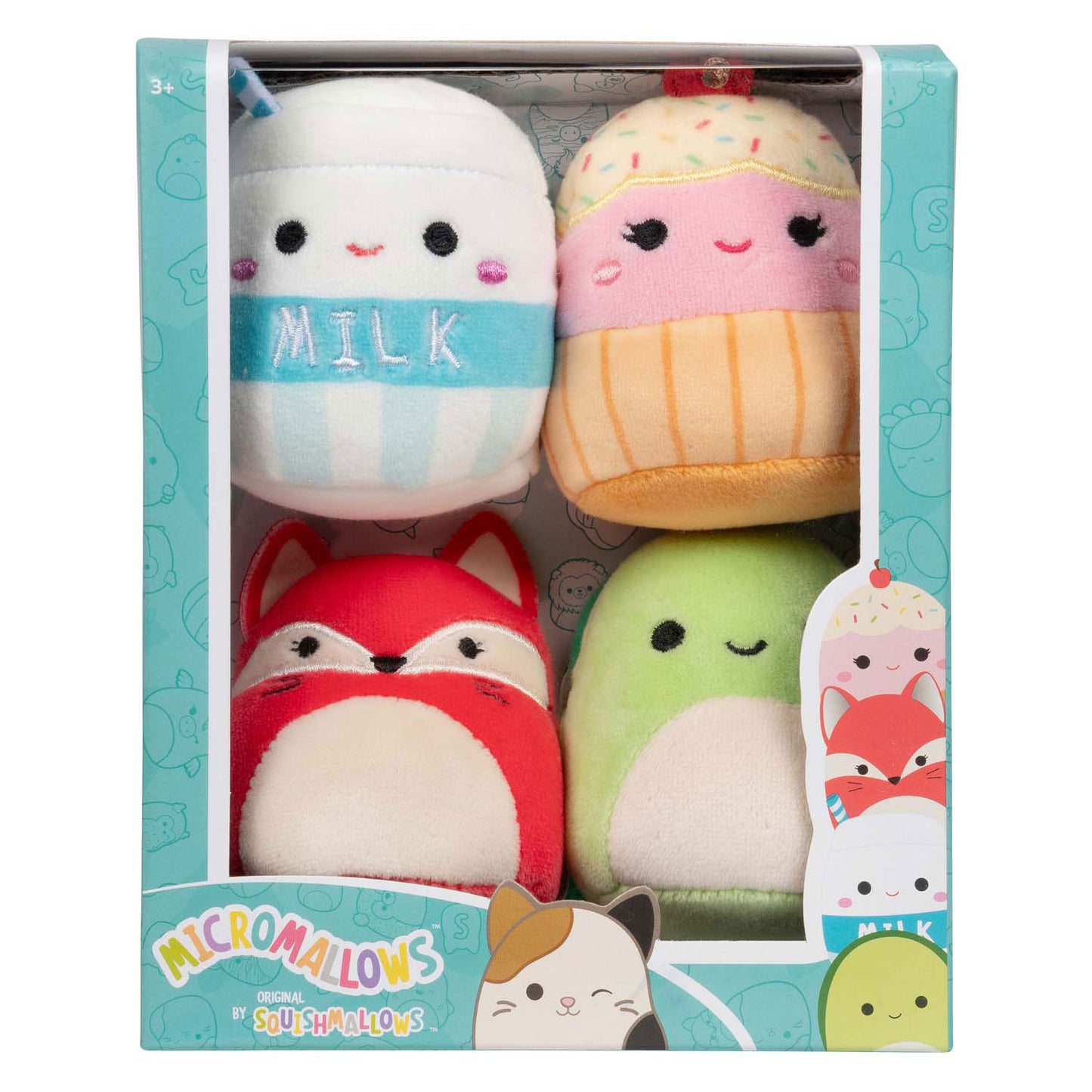 Peluche peluche Squishmallows - micromallows, paquet de 4