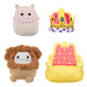 Squishmallows micromallows en peluche câline - char de parade, 4 pcs.