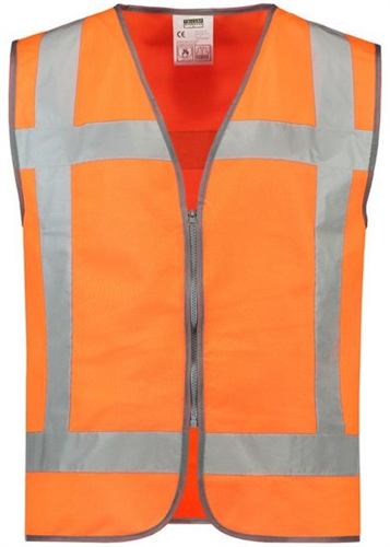Gilet de sécurité rws orange fermeture éclair xl