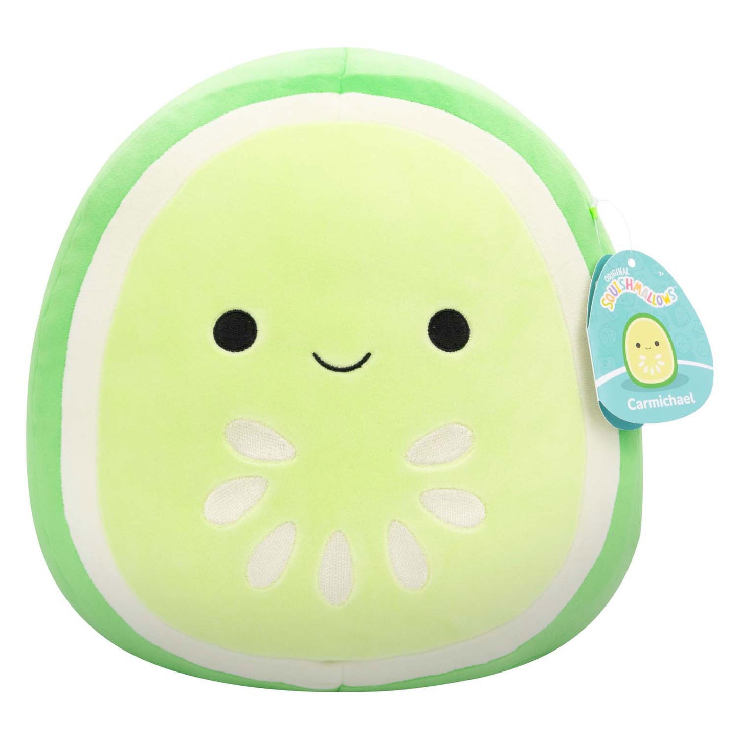 Squishmallows peluche peluche Carmichael le concombre vert, 30cm