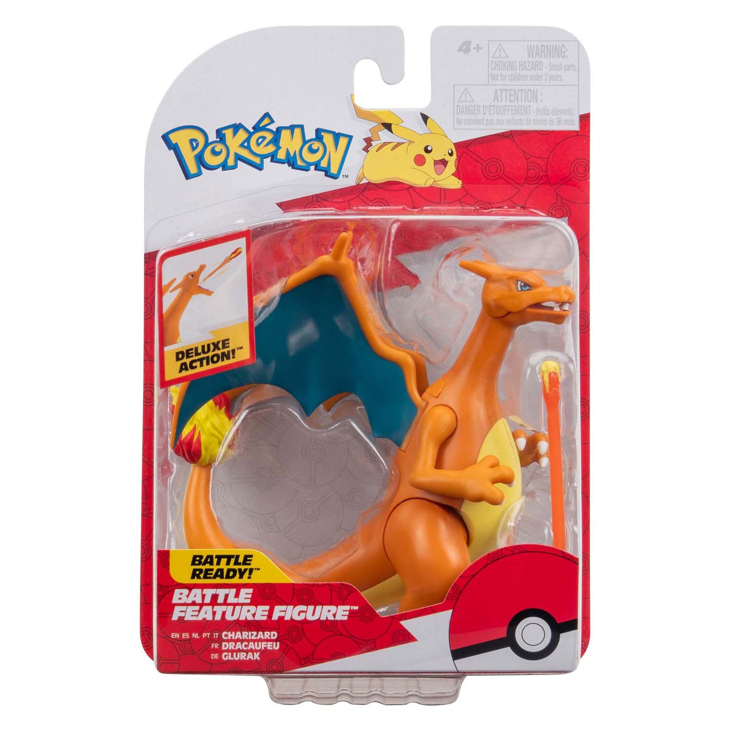Jazwares Pokémon Battle Feature Figure - Mission de Feu